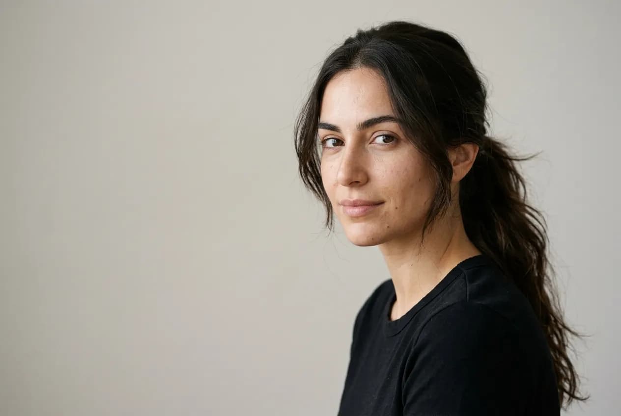 Önden çekilmiş, sade bir portre